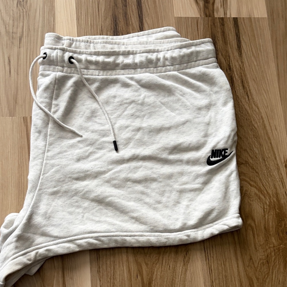 Nike Women's Off-White Athletic Sweat Shorts